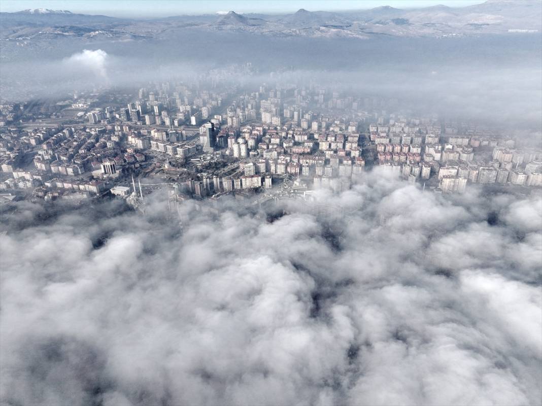 Sisle kaplı Konya, havadan görüntülendi 7